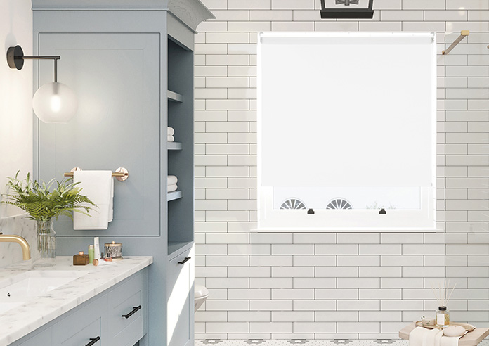 Toulouse (Blackout), Textured White - Roller Blind - Image 3